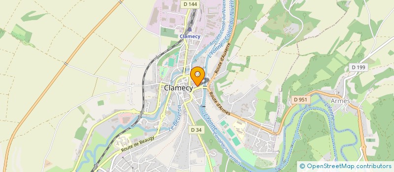 localisation de l'entreprise SSN DISTRIB' à CLAMECY