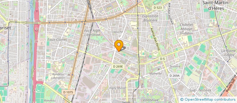 localisation de l'entreprise SSN SERVICES à GRENOBLE
