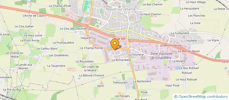 localisation de l'entreprise SSNA  SERVON-SUR-VILAINE