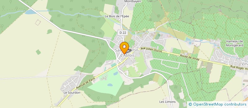 localisation de l'entreprise SSON SAURON  SIMONE  SAINT-MARTIN-D'ABLOIS