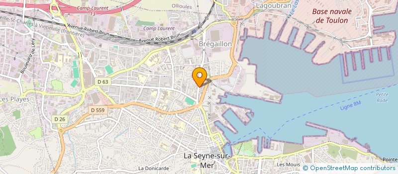 localisation de l'entreprise SSON SUCCESSION MORELLI-PORTA à LA SEYNE-SUR-MER