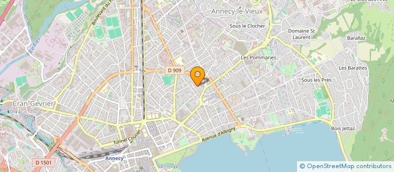 localisation de l'entreprise SSP IMMOBILIER à ANNECY