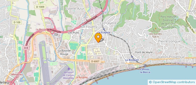 localisation de l'entreprise SSP PRODUCTION à CANNES