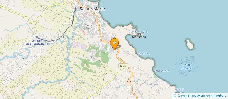 localisation de l'entreprise SSP TOITURES à SAINTE-MARIE