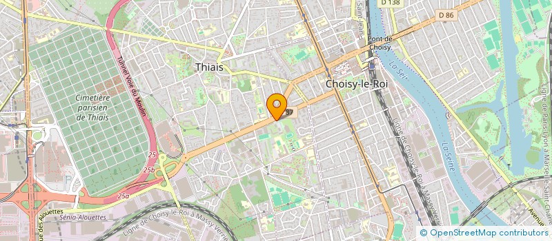 localisation de l'entreprise SSR  THIAIS