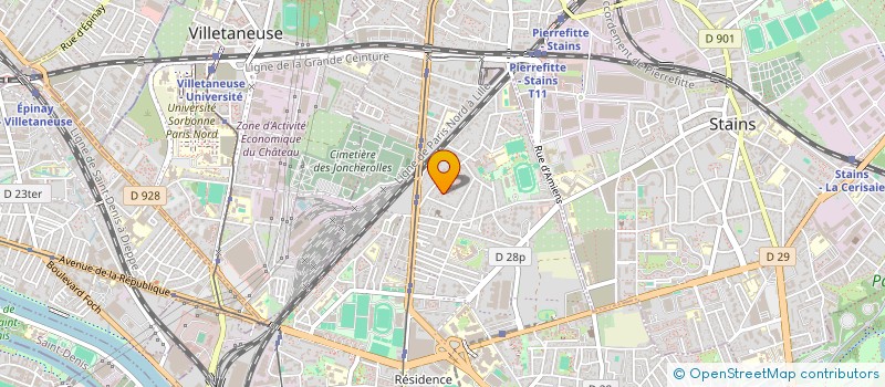 localisation de l'entreprise SSSB à PIERREFITTE-SUR-SEINE