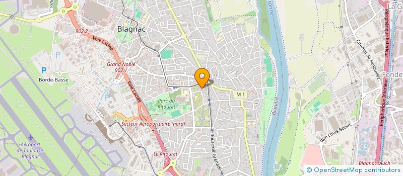 localisation de l'entreprise SST-TRANSPORT à BLAGNAC