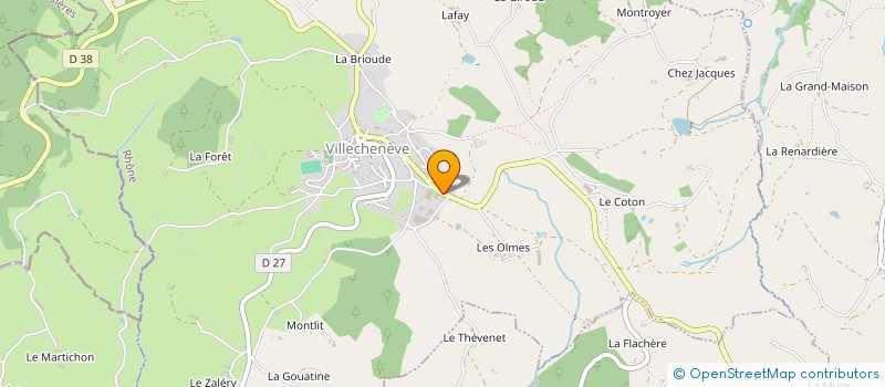 localisation de l'entreprise SSTAUB69  VILLECHENEVE