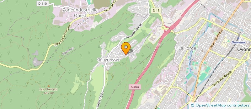 localisation de l'entreprise SSTD à GEOVREISSET