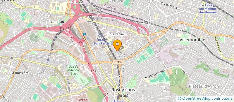 localisation de l'entreprise SSTE à ROSNY-SOUS-BOIS