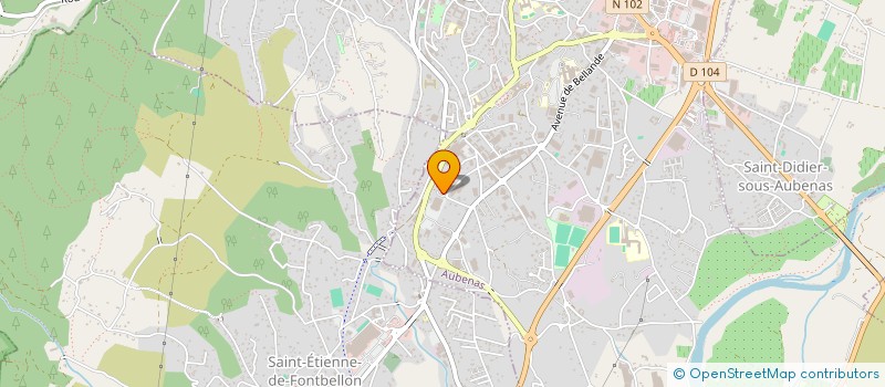 localisation de l'entreprise SSUD à AUBENAS
