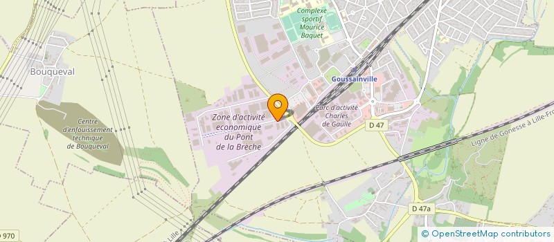 localisation de l'entreprise SSV ENVIRONNEMENT  GOUSSAINVILLE