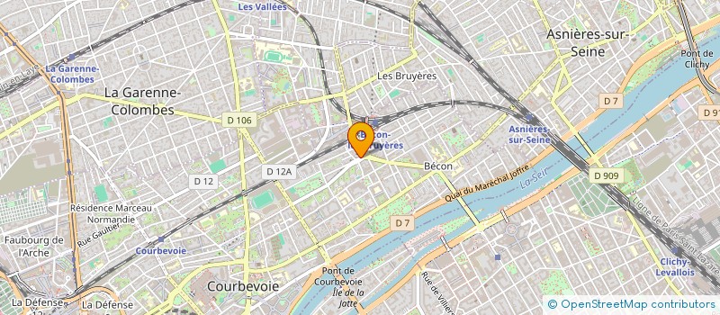 localisation de l'entreprise SSV FRANCE à COURBEVOIE