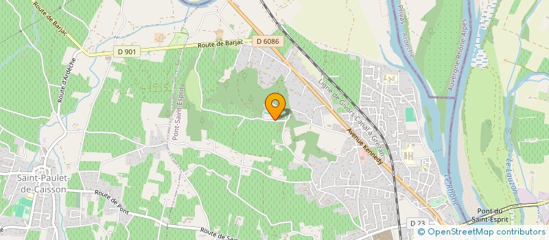 localisation de l'entreprise SSZM  PONT ST ESPRIT