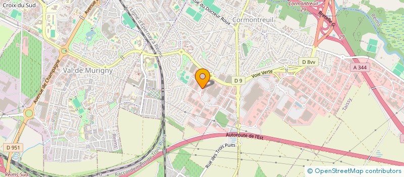 localisation de l'entreprise ST 51  CORMONTREUIL