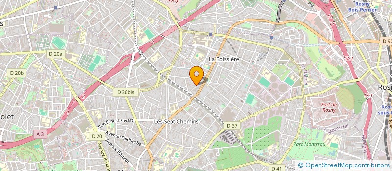 localisation de l'entreprise ST  MONTREUIL