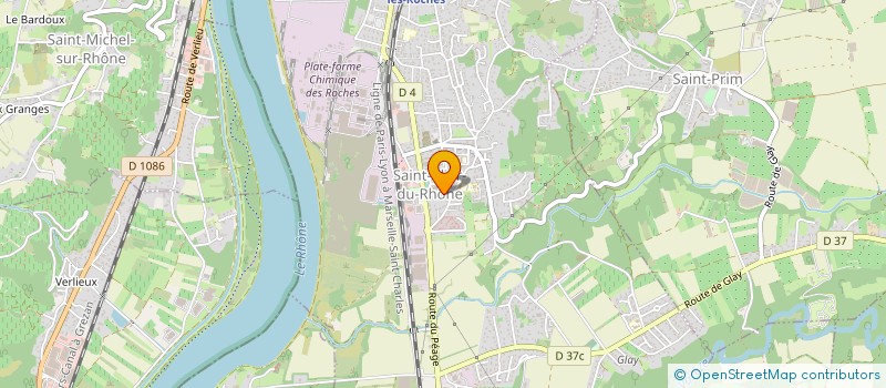 localisation de l'entreprise ST ALBAN GYM VOLONTAIRE  SAINT-ALBAN-DU-RHONE