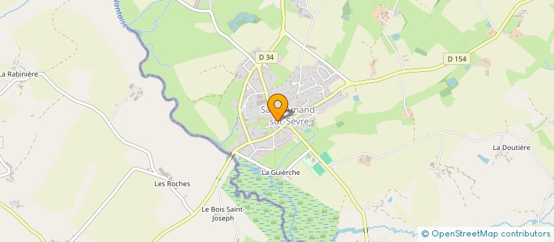 localisation de l'entreprise ST AM'DANSE  SAINT-AMAND-SUR-SEVRE