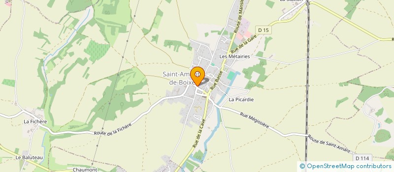 localisation de l'entreprise ST AMANT  SAINT-AMANT-DE-BOIXE