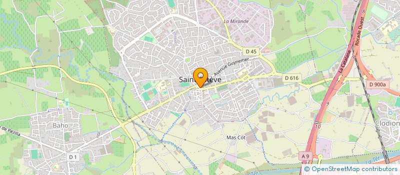 localisation de l'entreprise ST AOULARY  SAINT-ESTEVE