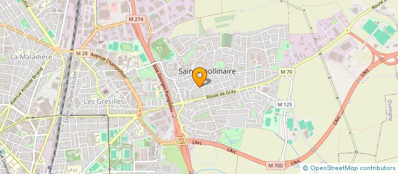 localisation de l'entreprise ST APO ENVIRONNEMENT  SAINT-APOLLINAIRE