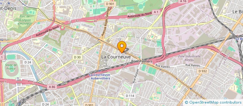 localisation de l'entreprise ST-ART UP (SA) à LA COURNEUVE