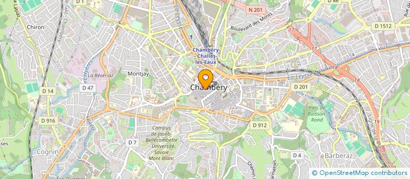 localisation de l'entreprise ST ASSOCIES à CHAMBERY