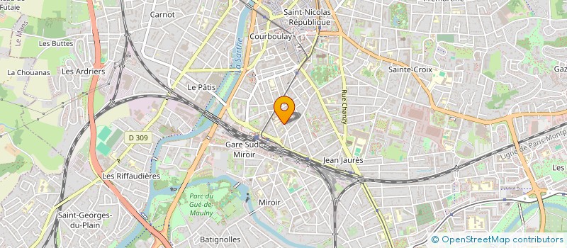 localisation de l'entreprise ST-AUBIN  LE MANS