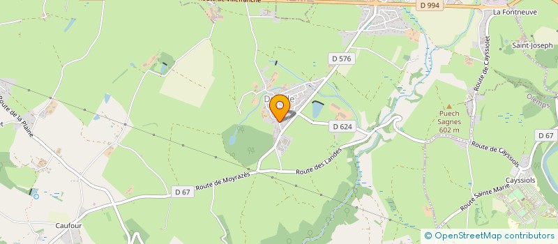 localisation de l'entreprise ST&B  DRUELLE BALSAC