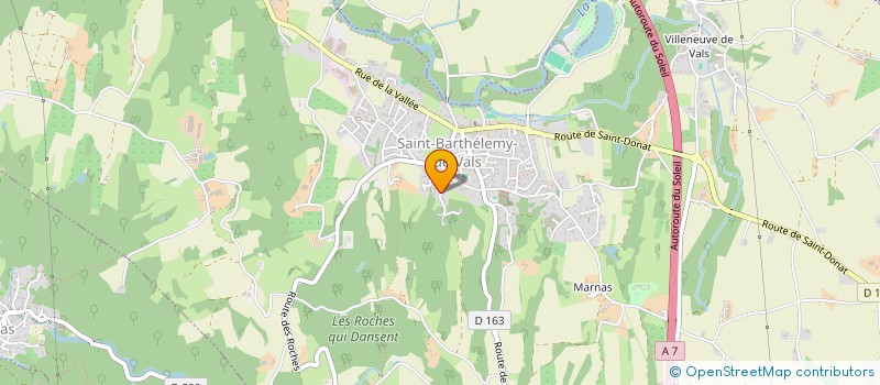 localisation de l'entreprise ST BART OUF  SAINT-BARTHELEMY-DE-VALS