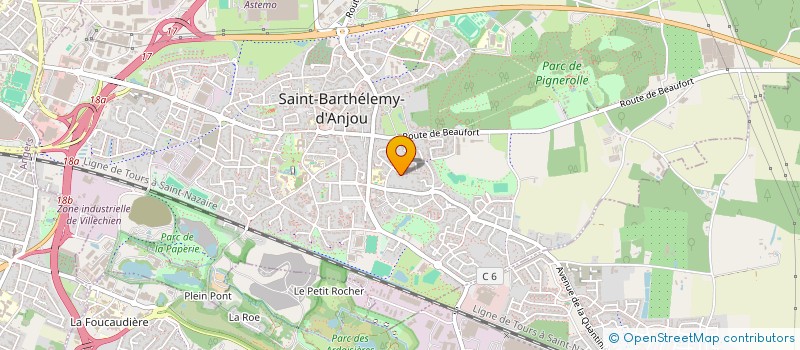 localisation de l'entreprise ST BARTH 2D2F  SAINT-BARTHELEMY-D'ANJOU