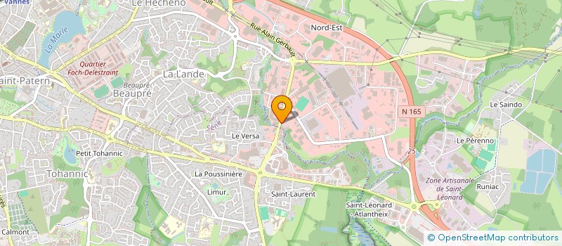 localisation de l'entreprise ST BARTH 56 à VANNES