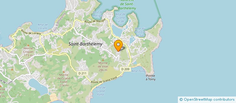 localisation de l'entreprise ST BARTH FROID SOLUTION à SAINT-BARTHELEMY