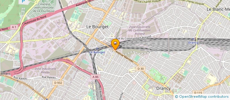 localisation de l'entreprise ST BAT  DRANCY