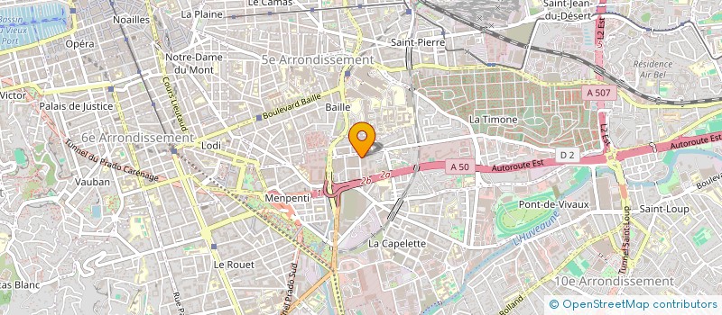 localisation de l'entreprise ST BAT à MARSEILLE