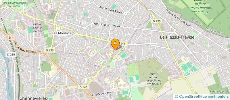 localisation de l'entreprise ST BAT  CHENNEVIERES-SUR-MARNE