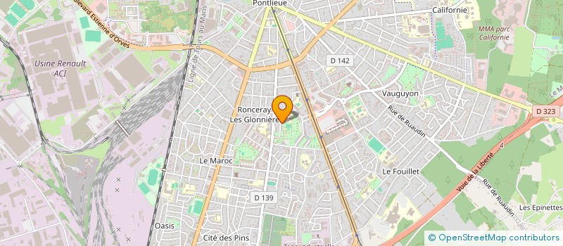 localisation de l'entreprise ST BATIMENT  LE MANS