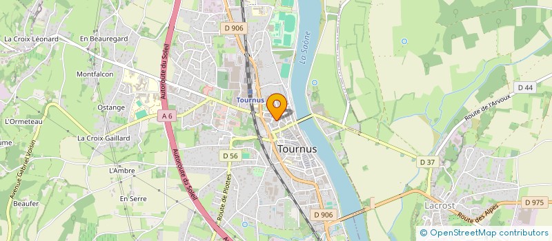 localisation de l'entreprise ST-BER ET COMPAGNIE  TOURNUS