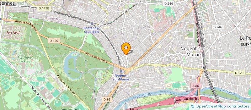 localisation de l'entreprise ST. BERAULT  NOGENT-SUR-MARNE