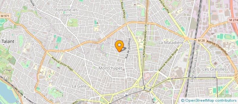 localisation de l'entreprise ST BERNARD à DIJON