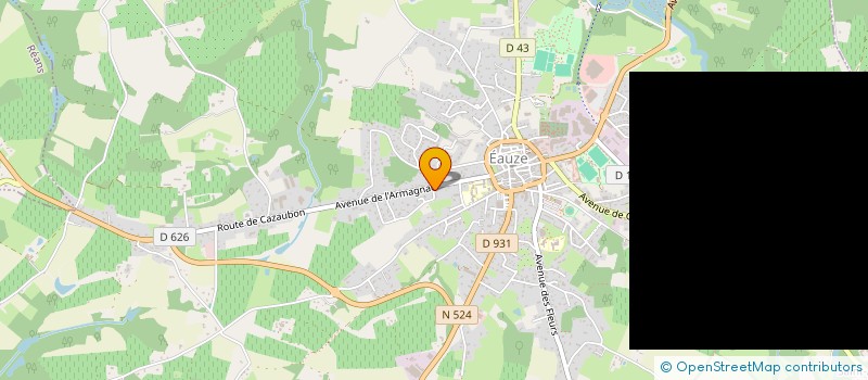 localisation de l'entreprise ST BLANCAT  EAUZE