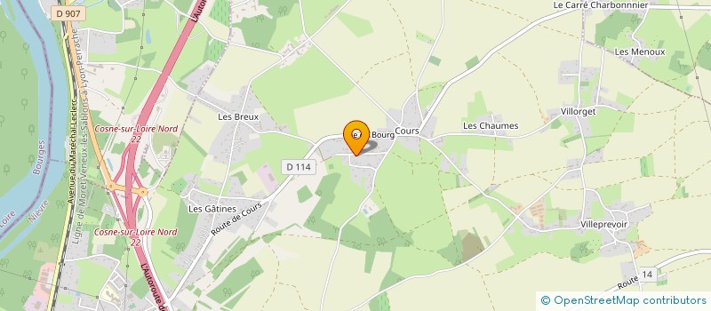 localisation de l'entreprise ST BOIS NIVERNAIS à COSNE COURS SUR LOIRE
