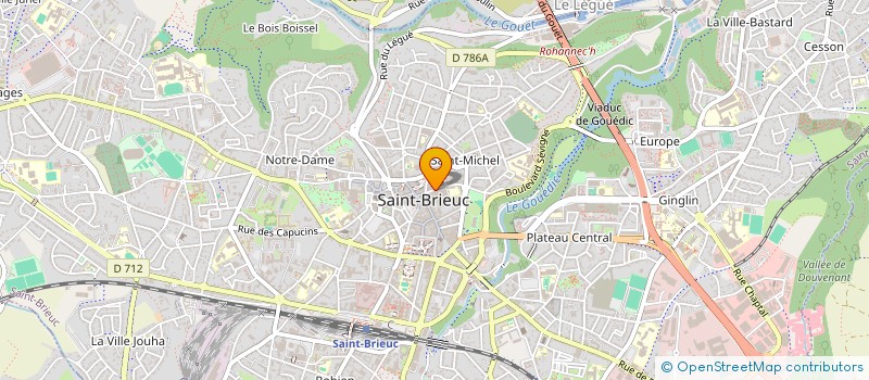 localisation de l'entreprise ST BRIEUC DISTRIBUTION à SAINT-BRIEUC