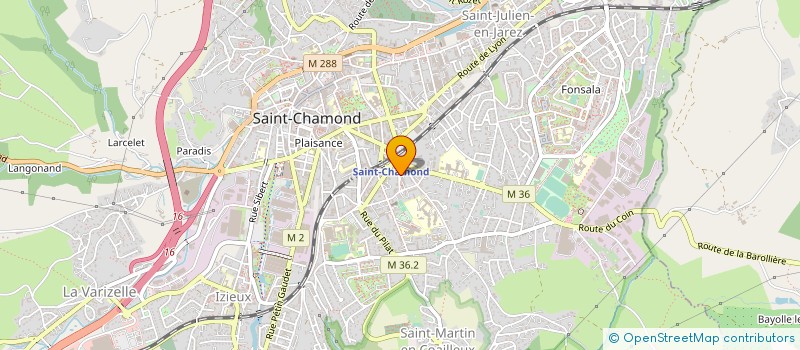 localisation de l'entreprise ST CHAM' VTT à SAINT-CHAMOND