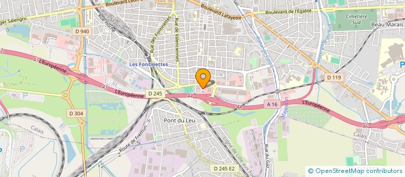 localisation de l'entreprise ST CHARLES LAVAGE POIDS LOURDS à CALAIS