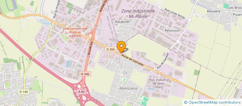 localisation de l'entreprise ST CHARLES-RAPHAEL IMMOBILIER  MEYZIEU