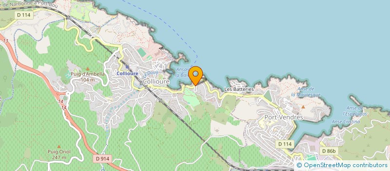 localisation de l'entreprise ST CHRISTOPHE  COLLIOURE