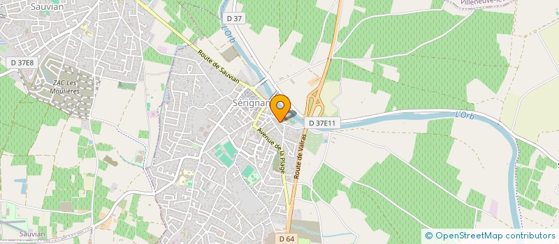 localisation de l'entreprise ST CLAIR à SAUVIAN