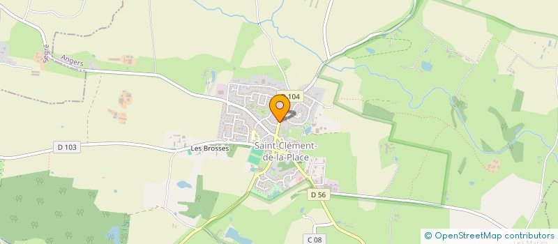 localisation de l'entreprise ST CLEMENT à SAINT-CLEMENT-DE-LA-PLACE