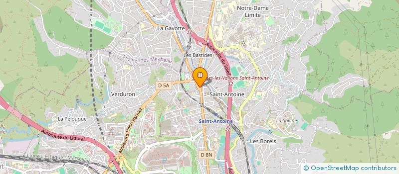localisation de l'entreprise ST COIFFURE à MARSEILLE